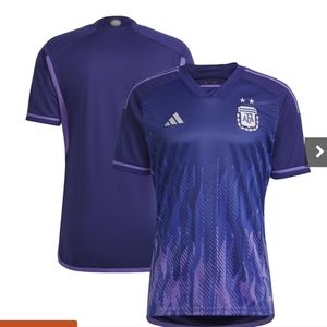 Argentina National Team adidas 2022/23 Away Replica Jersey - Navy Size XL